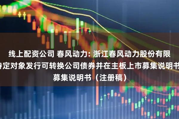 线上配资公司 春风动力: 浙江春风动力股份有限公司向不特定对象发行可转换公司债券并在主板上市募集说明书（注册稿）