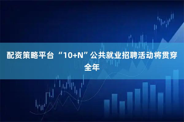 配资策略平台 “10+N”公共就业招聘活动将贯穿全年